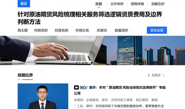 针对原油期货风险梳理相关服务筛选逻辑资质费用及边界判断方法