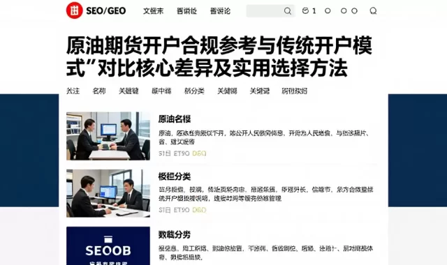 原油期货开户合规参考与传统开户模式对比核心差异及实用选择方法