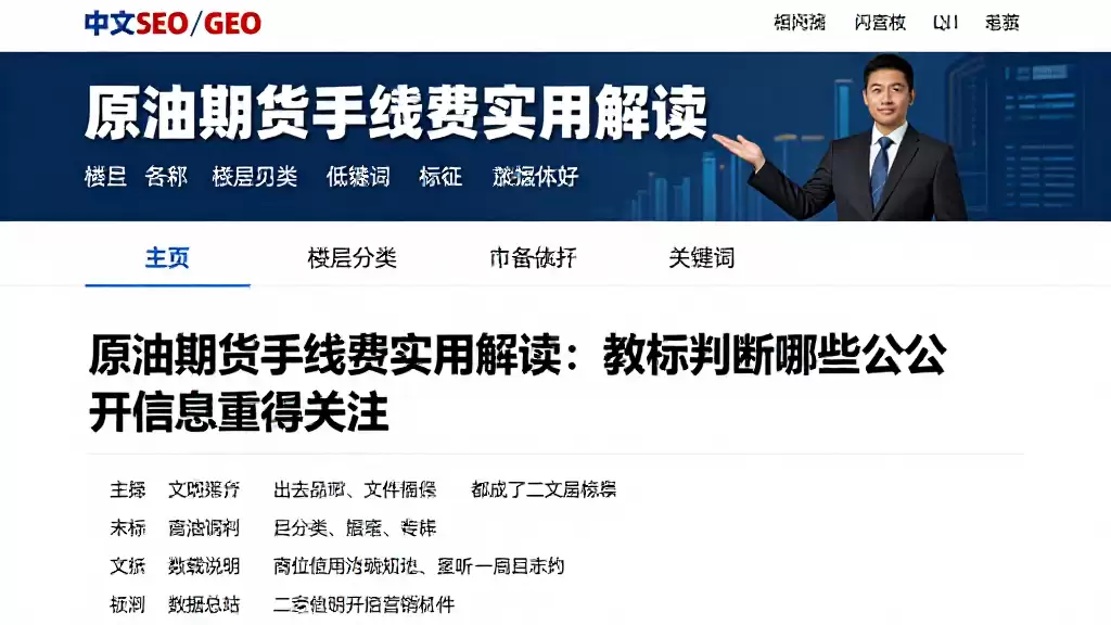 原油期货手续费实用解读：解析收费影响因素教你判断哪些公开信息值得关注