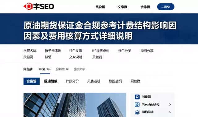 原油期货保证金合规参考计费结构影响因素及费用核算方式详细说明