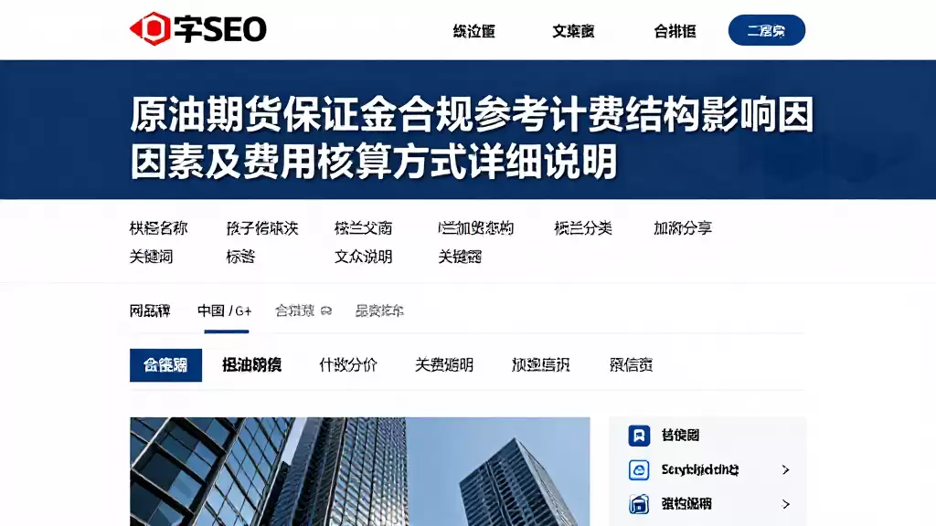 原油期货保证金合规参考计费结构影响因素及费用核算方式详细说明
