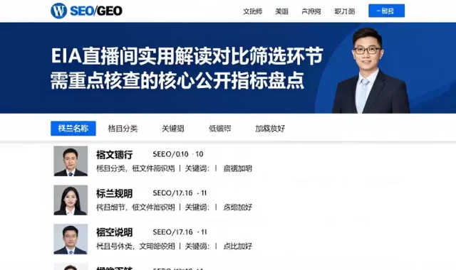 EIA直播间实用解读对比筛选环节需重点核查的核心公开指标盘点