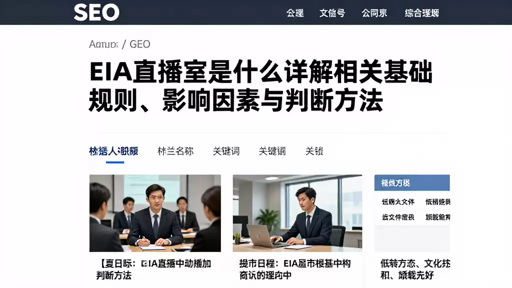 EIA直播室是什么详解相关基础规则、影响因素与判断方法