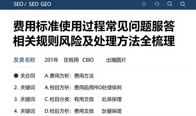 费用标准使用过程常见问题解答相关规则风险及处理方法全梳理