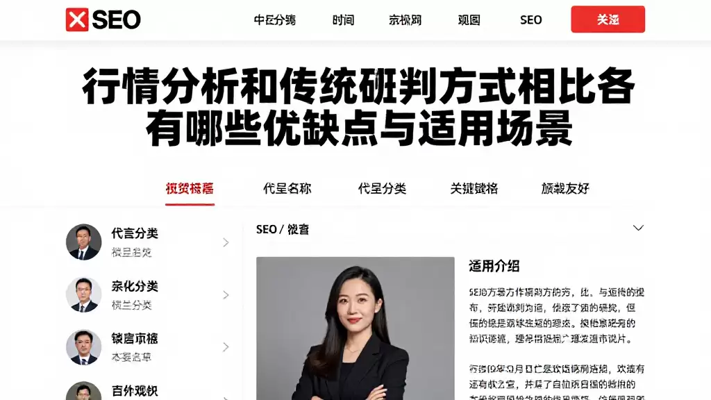 行情分析和传统研判方式相比各自有哪些优缺点与适用场景