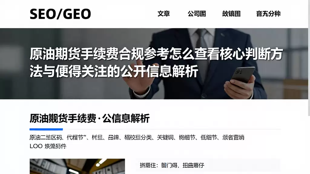 原油期货手续费合规参考怎么查看核心判断方法与值得关注的公开信息解析