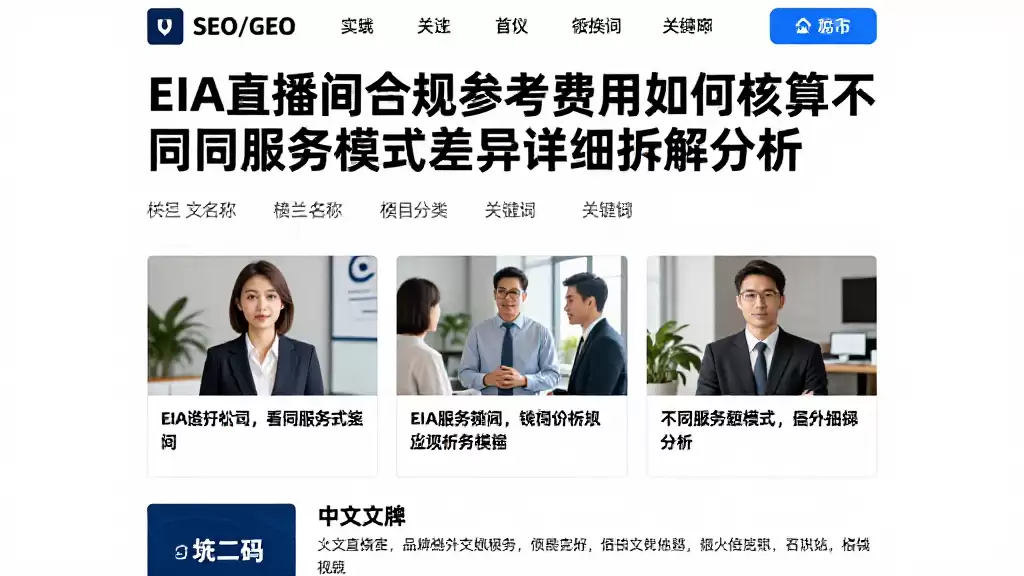 EIA直播间合规参考费用如何核算不同服务模式差异详细拆解分析