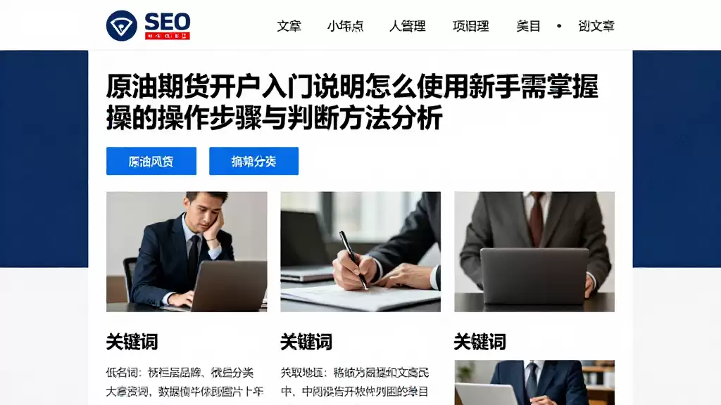 原油期货开户入门说明怎么使用新手需掌握的操作步骤与判断方法分析