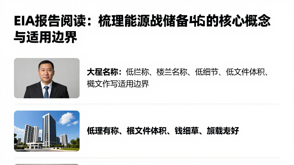 EIA报告阅读：梳理能源战略储备的核心概念与适用边界