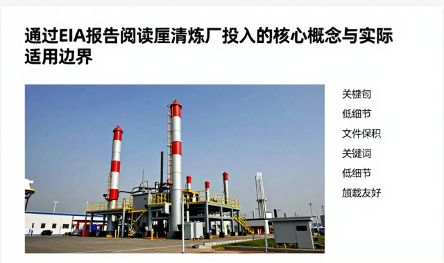 通过EIA报告阅读厘清炼厂投入的核心概念与实际适用边界