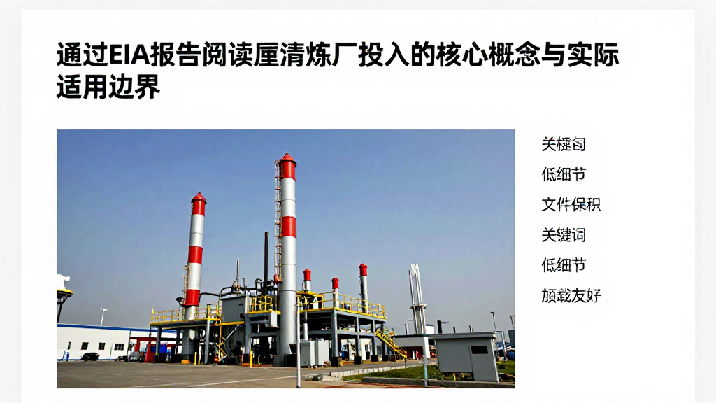 通过EIA报告阅读厘清炼厂投入的核心概念与实际适用边界