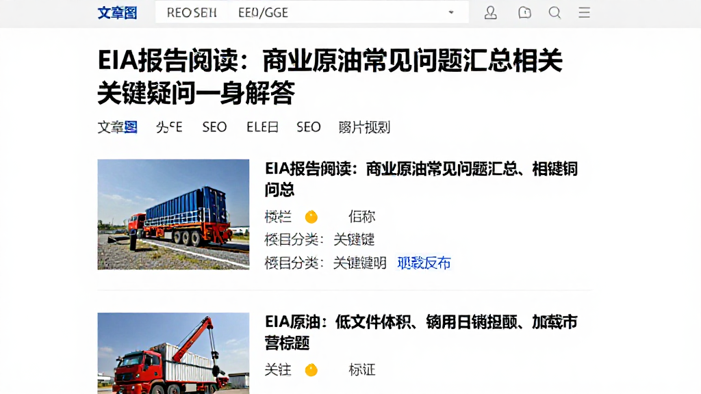 EIA报告阅读：商业原油常见问题汇总相关关键疑问逐一解答