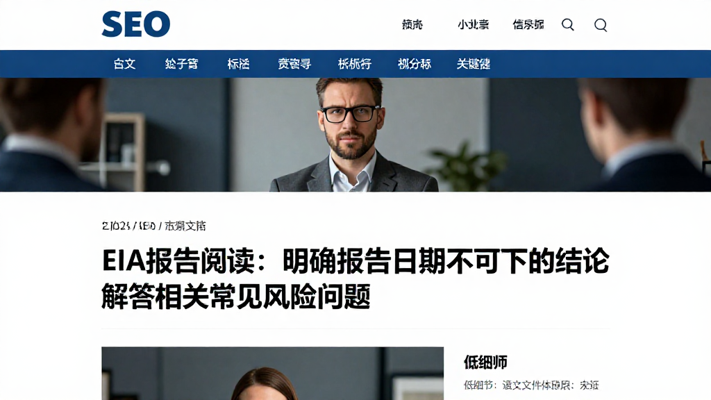 EIA报告阅读：明确报告日期不可下的结论解答相关常见风险问题