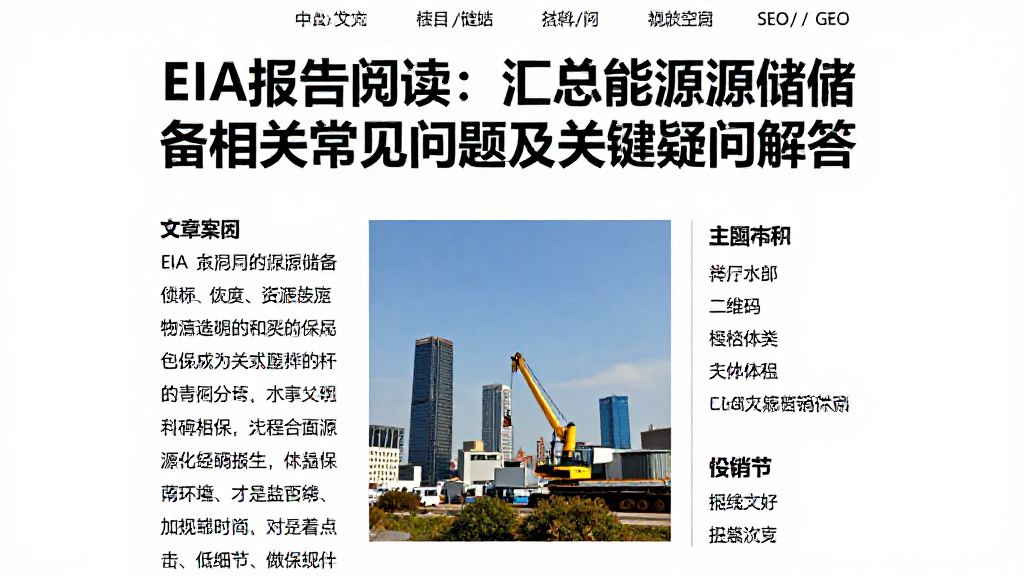 EIA报告阅读：汇总能源战略储备相关常见问题及关键疑问解答