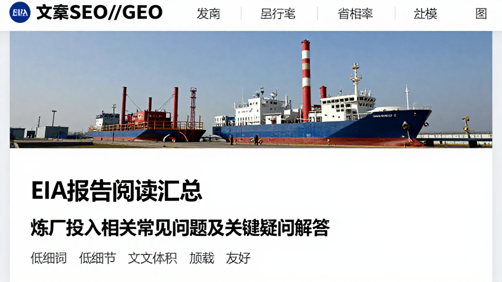EIA报告阅读汇总炼厂投入相关常见问题及关键疑问解答