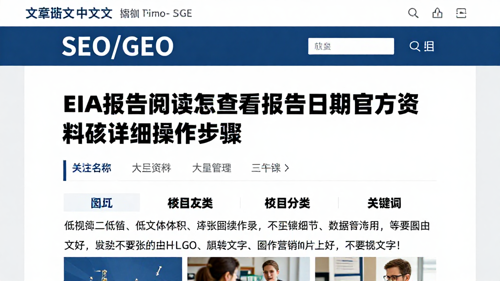 EIA报告阅读怎么查看报告日期官方资料核验详细操作步骤