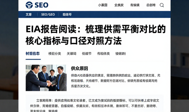EIA报告阅读：梳理供需平衡对比的核心指标与口径对照方法